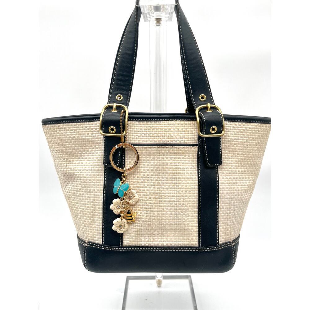 COACH Bag Charm, Cascading Butterfly, Bee, Flowers - Picture 3 of 8
